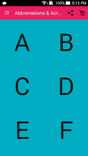 Android application Abbreviations & Acronyms screenshort