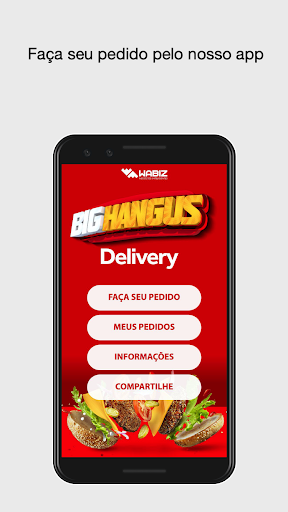 Android application Big Hangus App Delivery screenshort