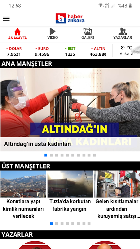 Android application Haber Ankara screenshort