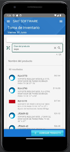 Inventarios App Screen 3