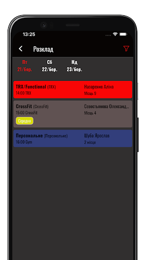 Vista previa de la aplicación