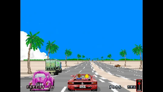 Outrun arcade game