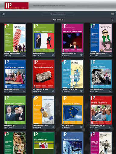 Android application IP INTERNATIONALE POLITIK screenshort