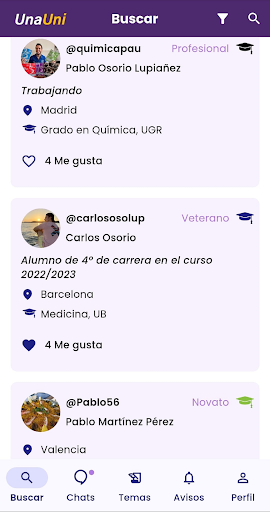 UnaUni: App Universitaria Screen 2