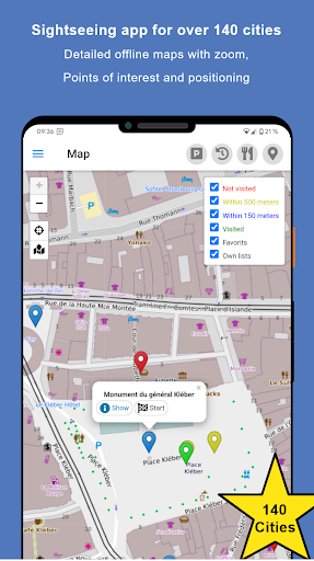 Android application Sightseeing Strasbourg screenshort