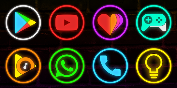 Neon Glow Rings Icon Pack APK (Patched) 8