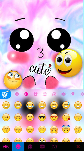Emoticon Kiss Emojis Keyboard Screen 3