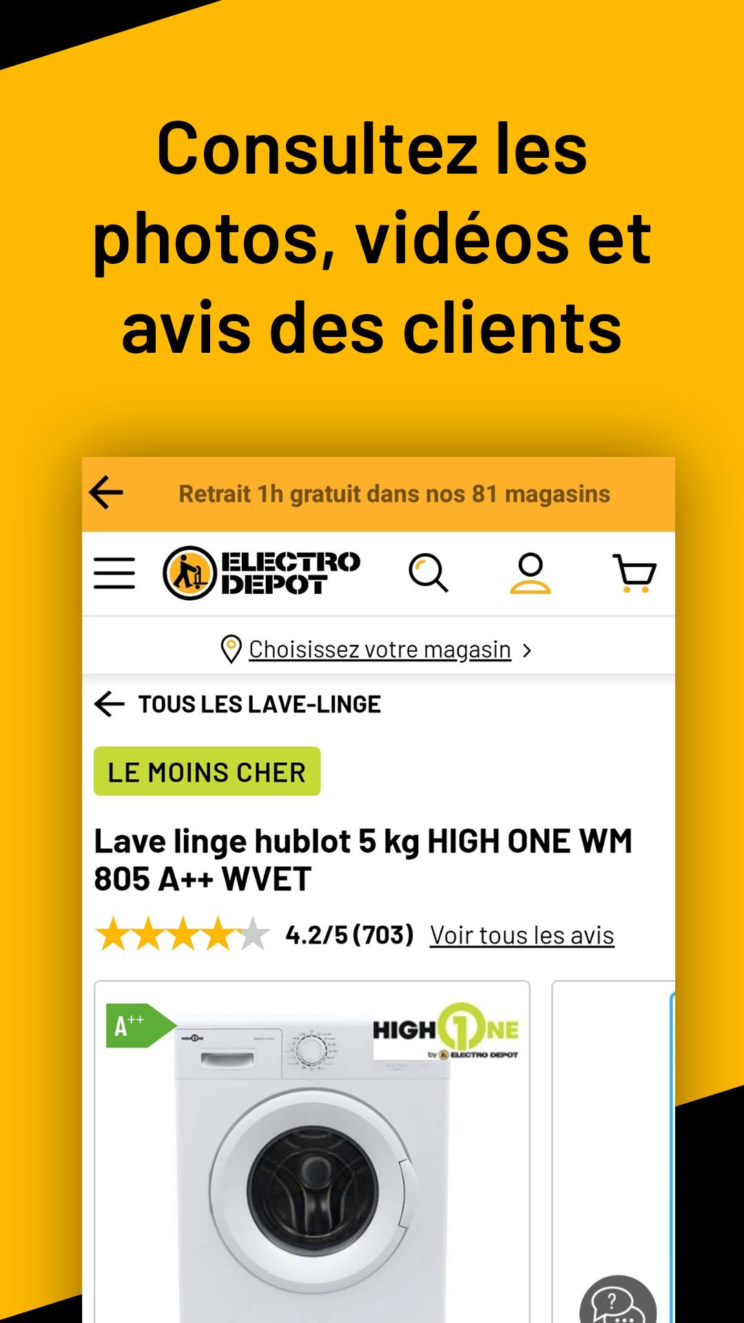 Android application ELECTRO DEPOT : les bons plans à prix discount screenshort