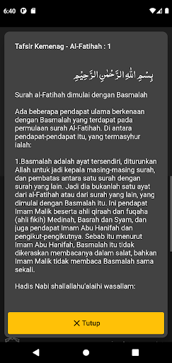 Android application Bekal Sunnah screenshort