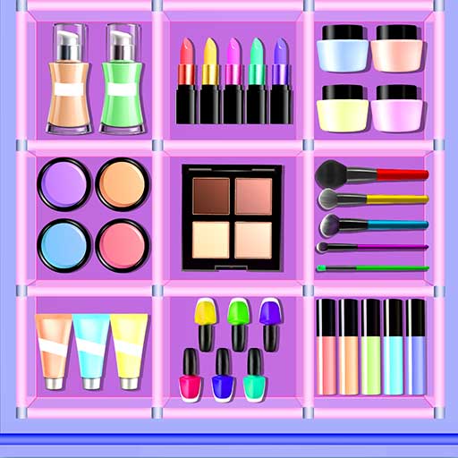 Fill the Makeup Organizer Game Logo