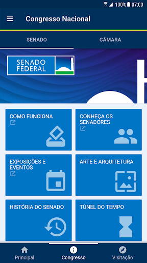 Visite o Congresso Nacional Screen 3