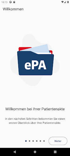 Android application hkk ePA screenshort