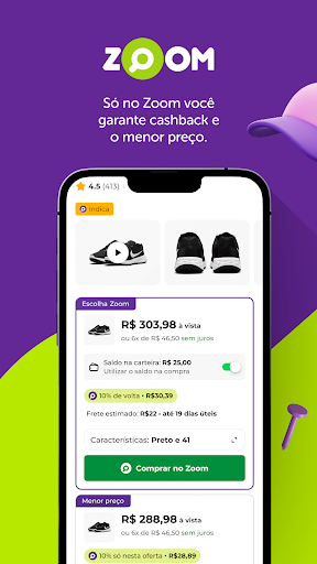 Zoom: Descontos e Cashback Screenshot 2 - AppWisp.com