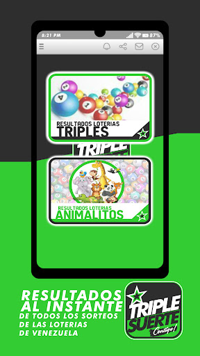 Android application Triple Suerte - VENEZUELA screenshort