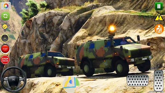 陸軍卡車遊戲：軍事遊戲 - 陸軍卡車駕駛模擬器