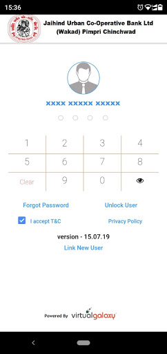 Android application Jaihind Urban Co-Operative Ban screenshort