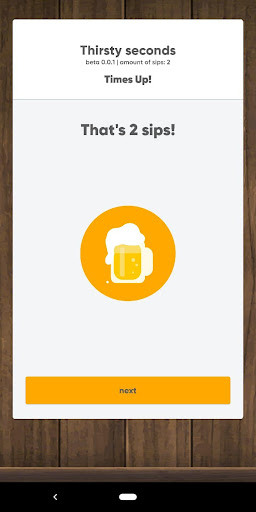 Thirsty Seconds - The drinking Screen 2