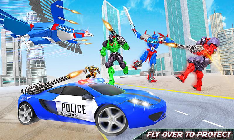 Flying Eagle Robot Car Games banner