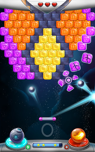 Android application Brick Breaker Space screenshort