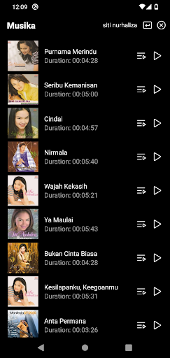 Musika - Listen to Songs Screen 2