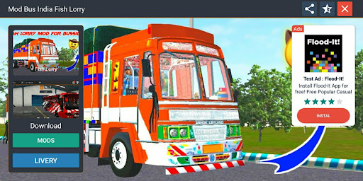 Mod Bus India fish lorry