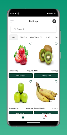 Android application Mr.Shop screenshort