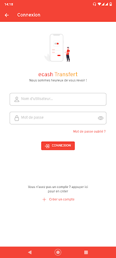 Ecash Transfert Screen 3