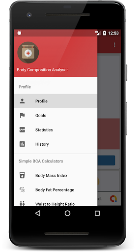 Android application BMI App screenshort