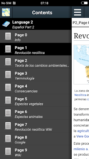Vista previa de la aplicación