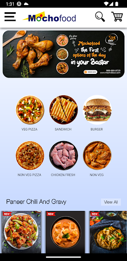 Android application Mochofood screenshort