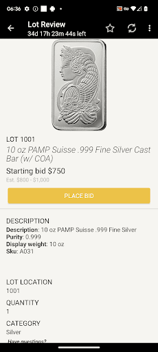 Screenshot of RJB Auctions