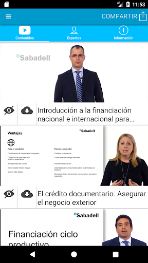 Android application NanoCurso Financiación Bancari screenshort