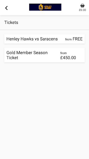 Henley Rugby Club Screen 2