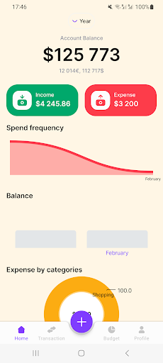 Android application Bugdet Expense Tracker screenshort