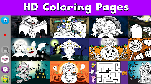 Android application Halloween Kids Games screenshort