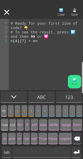 Android application imagi - creative coding screenshort