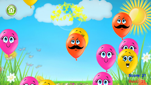 Android application Balloon pop kids screenshort