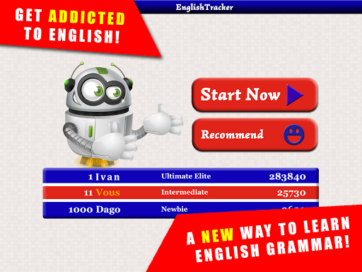 Android application Game to learn English screenshort