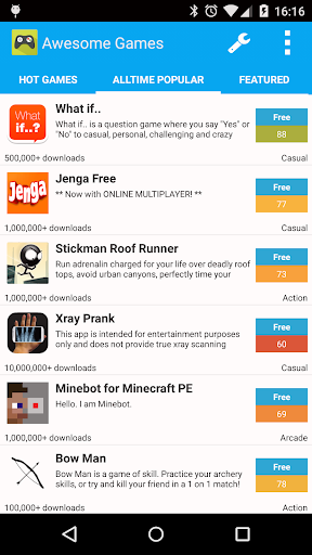 Find Awesome Games Screen 2