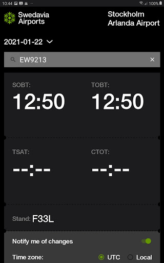 A-CDM ESSA Screen 3
