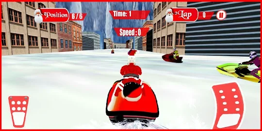 Santa Snow Race