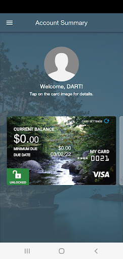 DartBankCard Screen 2