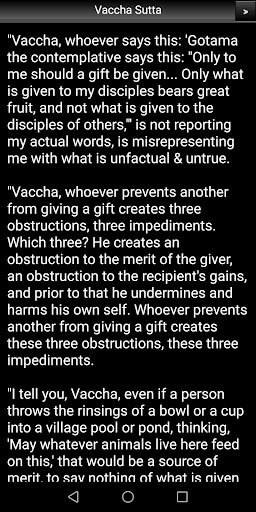 Vaccha Sutta - Buddhism Screen 3