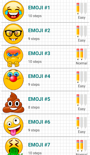 How to Draw Emoji Emoticons Screenshot 1 - AppWisp.com