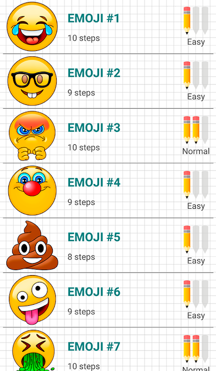How to Draw Emoji Emoticons - 2.4 - (Android)