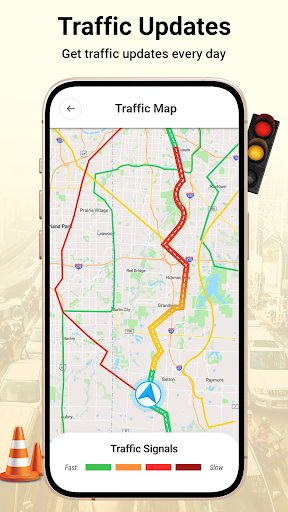 Screenshot of GPS Navigation Satellite Map