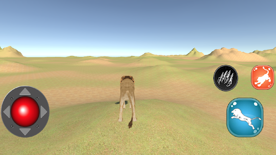 Lion Desert Run Survive Game