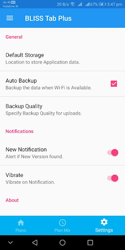 BLISS Tab Plus Pro Screen 2