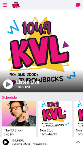 Android application 104.9 KVL screenshort
