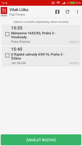 Android application Driver Adaptee Gastro screenshort